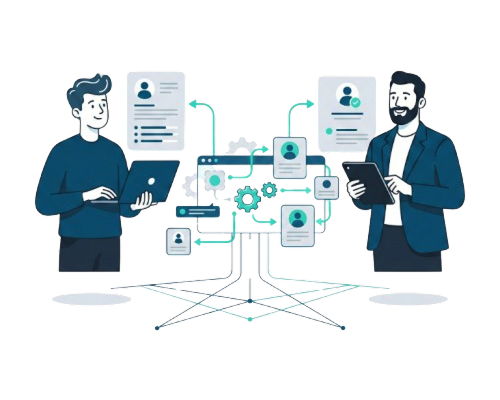 Experts analyzing and optimizing profile